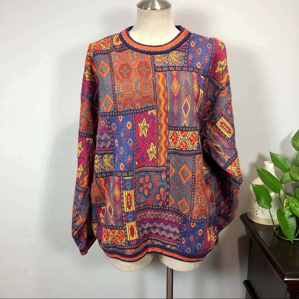 Vintage Tundra Canada COOGI style sweater Sz XL - Picture 3 of 8